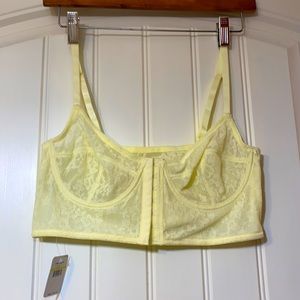 New Free People Pretty Yellow Bras M